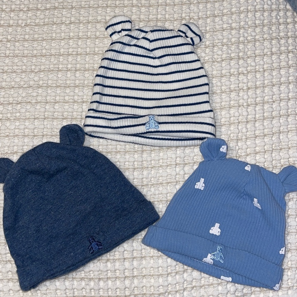 Gap baby boy hats (3 set)